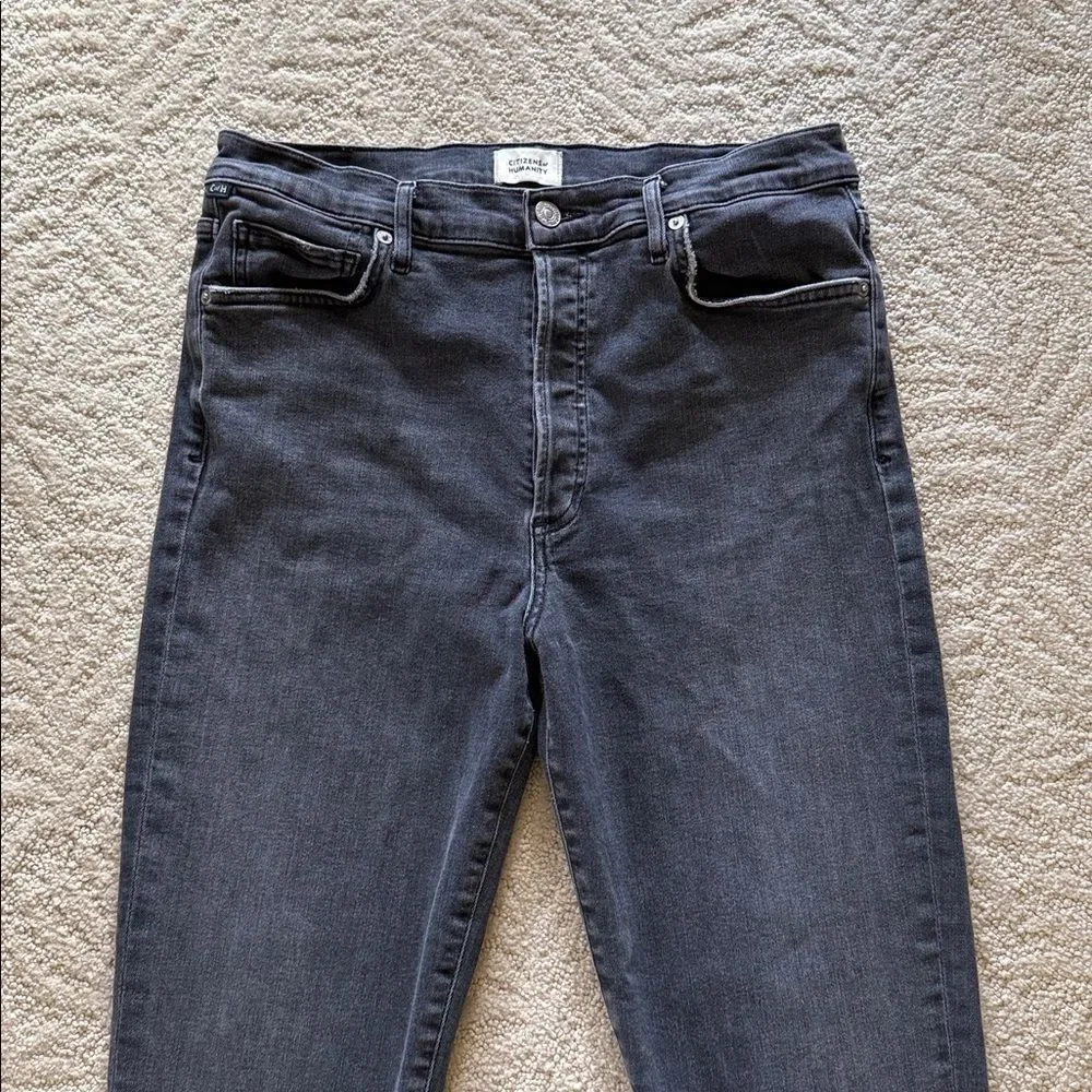 Citizens of Humanity ‘Olivia’ high rise, ankle Jeans in washed charcoal, size 30